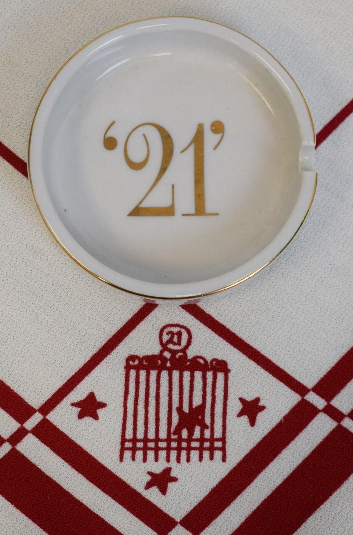 The "21" Club Ceramic Ashtray