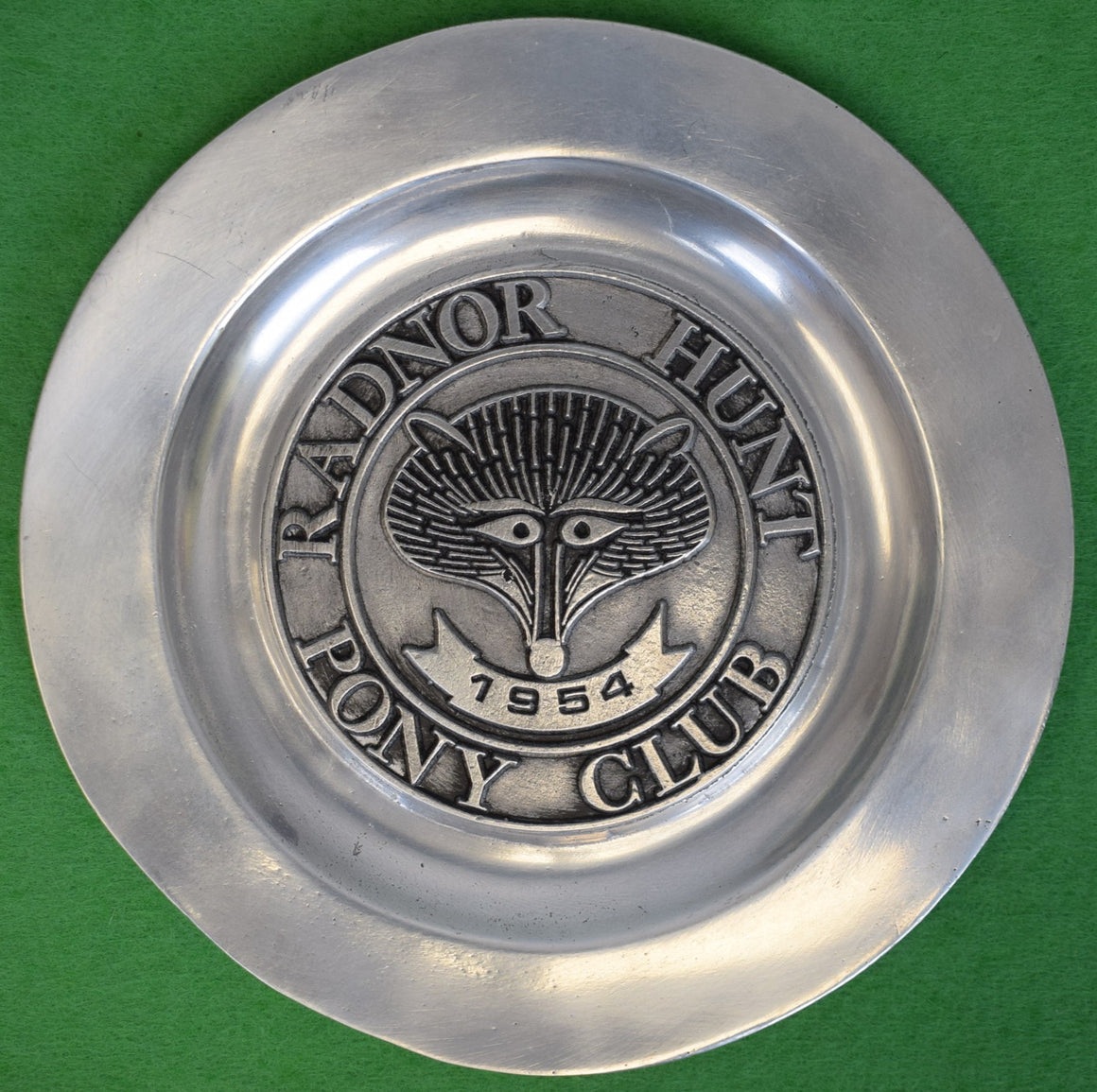 Radnor Hunt 1954 Pony Club Pewter Dish