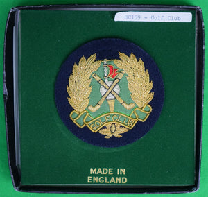 "Golf Club Navy Felt w/ Bullion Blazer Badge" (New w/ Box)