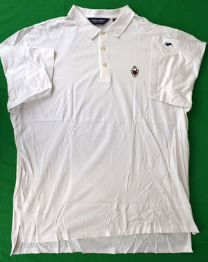 Ralph Lauren Polo White Golf Shirt w/ Fox Chapel Club Logo Sz: XXL