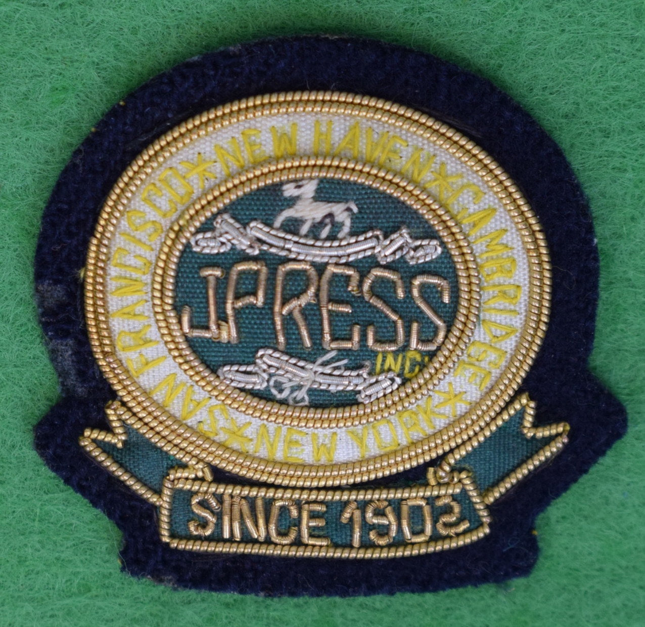J. Press Felt/ Bullion Blazer Badge