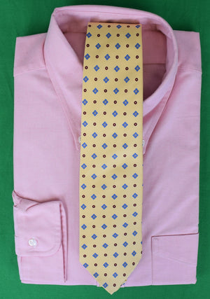 Atkinsons Yellow English Silk Foulard Silk Tie