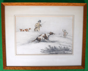 Huntsmen Shooting Drawing By Henry Alken