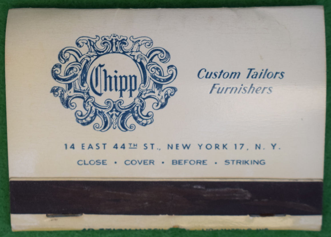 Chipp Tailors Furnishers Matchbook