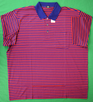 Maus & Hoffman Red/ Blue Stripe Solemare Polo Shirt (NWT)