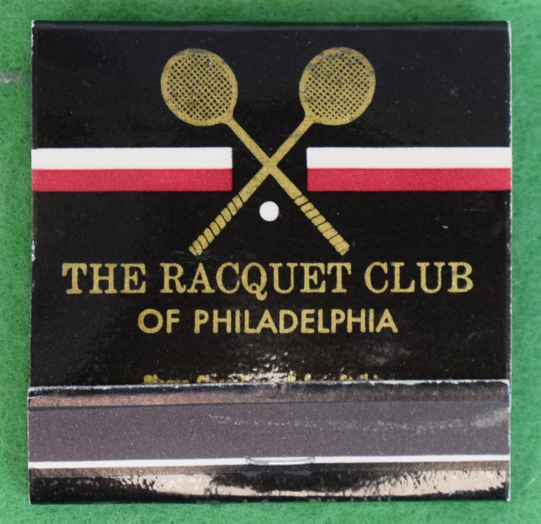 "The Racquet Club Of Philadelphia Matchbook" (Unstruck)