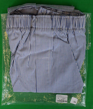 "O'Connell's Broadcloth Boxer Short - Banker Stripe - Blue" Sz: 44 (NWT)