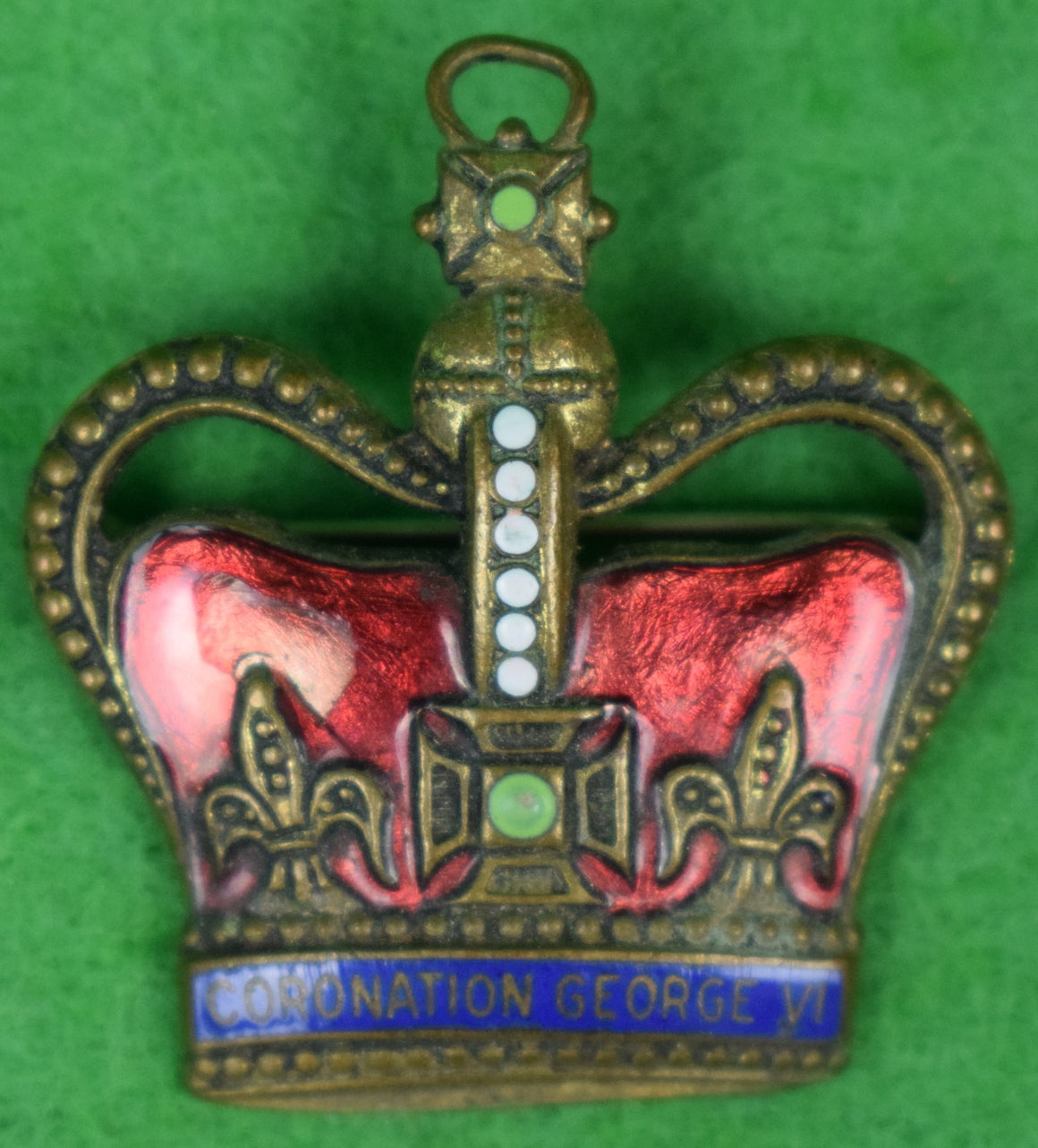 "Cutty Sark Whisky May 1937 Coronation George VI Enamel Pin"