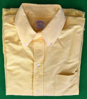 Brooks Brothers c1980s Yellow OCBD Shirt Sz 16-4