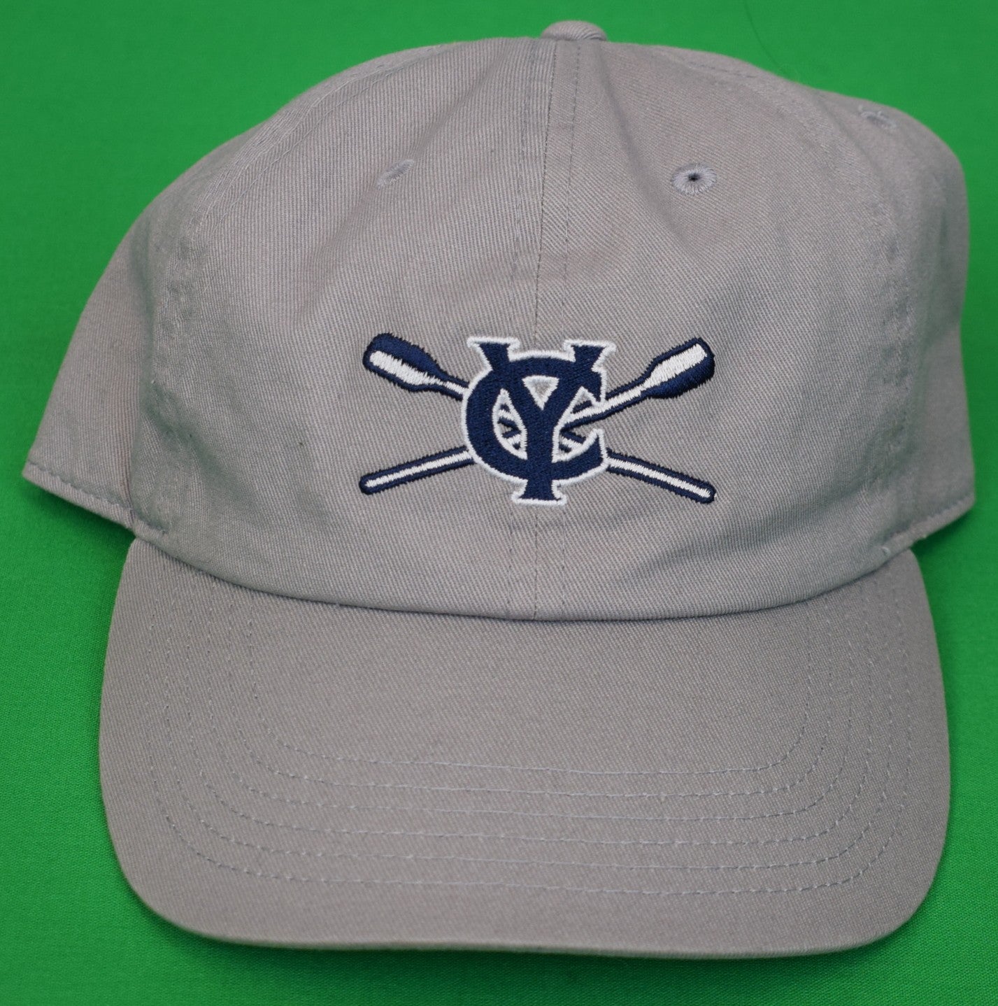 "The Yale Club Of New York City YC w/ X'd Crew Blades Stone Chino Cap" (NWOT)