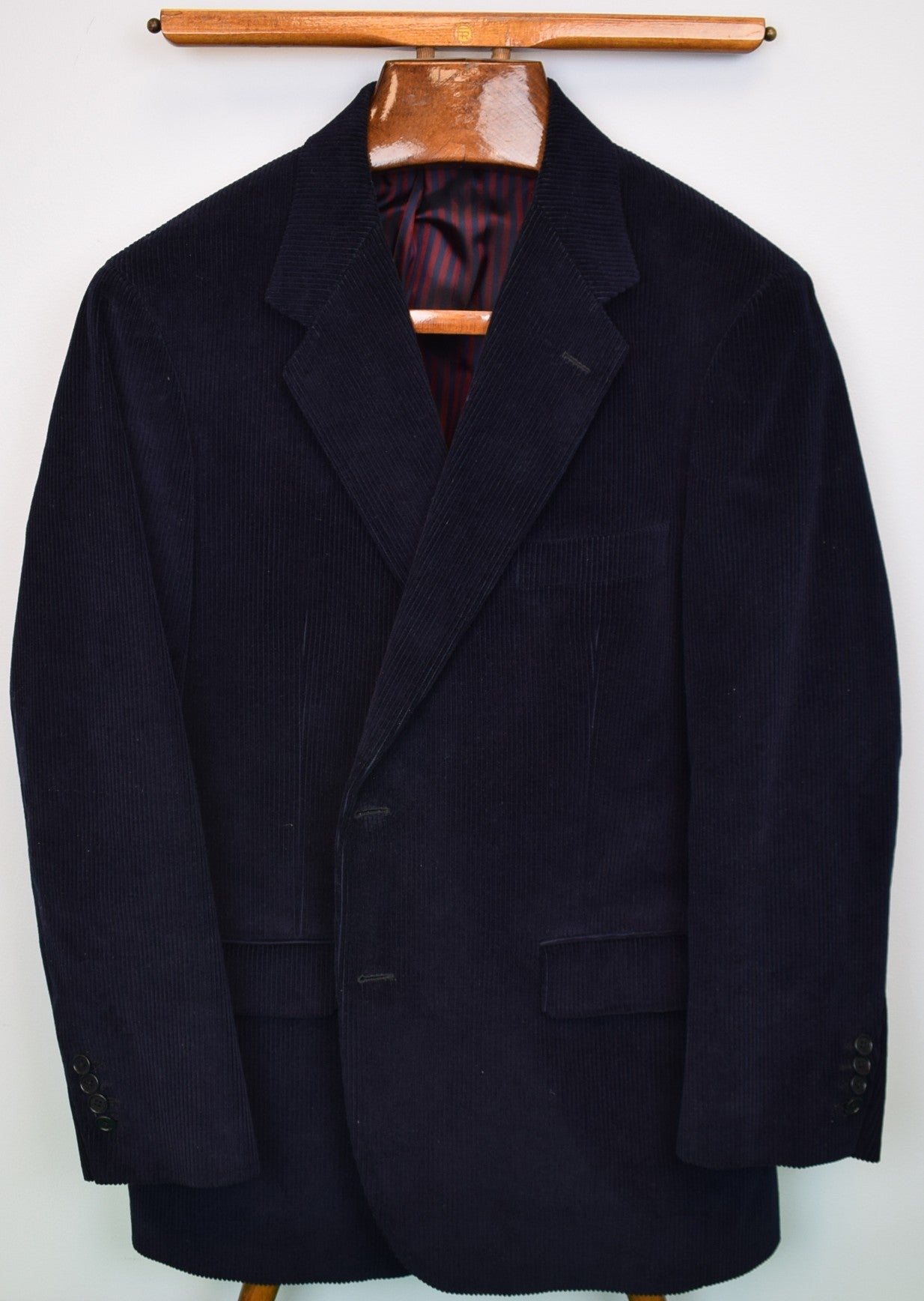 "The Andover Shop Navy Corduroy c2015 Sport Coat" Sz 46R