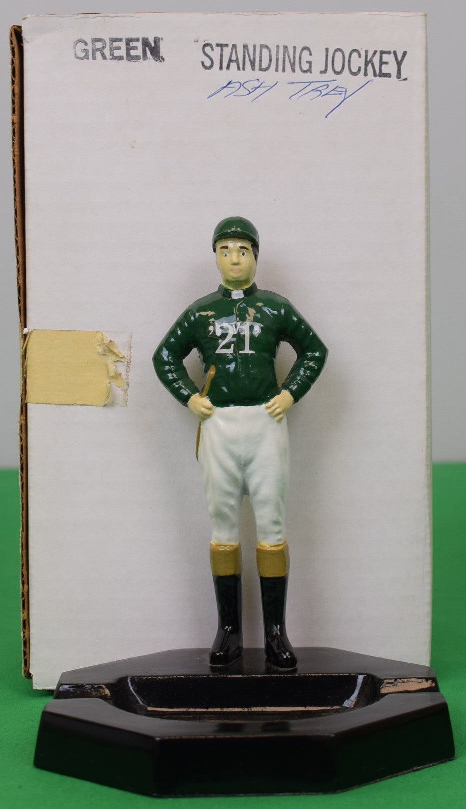The "21" Club Green Jockey Ashtray (New w/ Box)