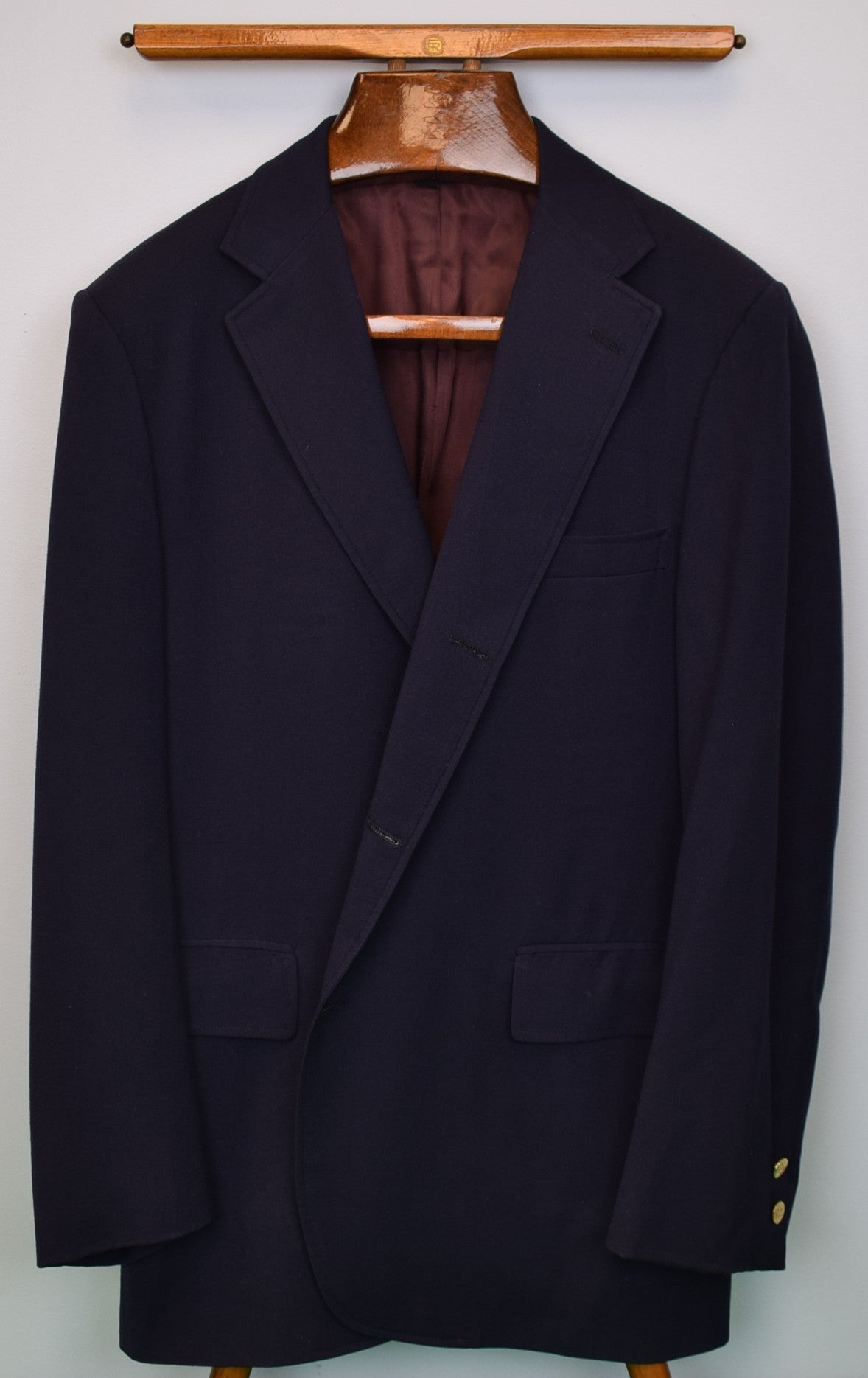Chipp Worsted Wool Navy Blazer Sz 44L