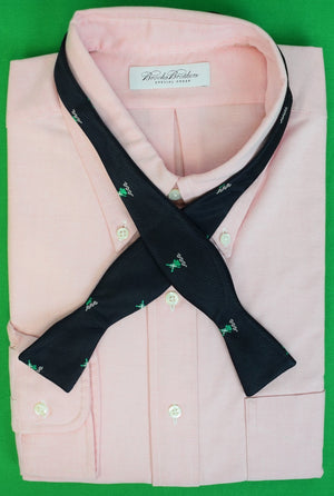 Mill Reef Club Antigua Navy w/ Green Windmill Silk Club Bow Tie