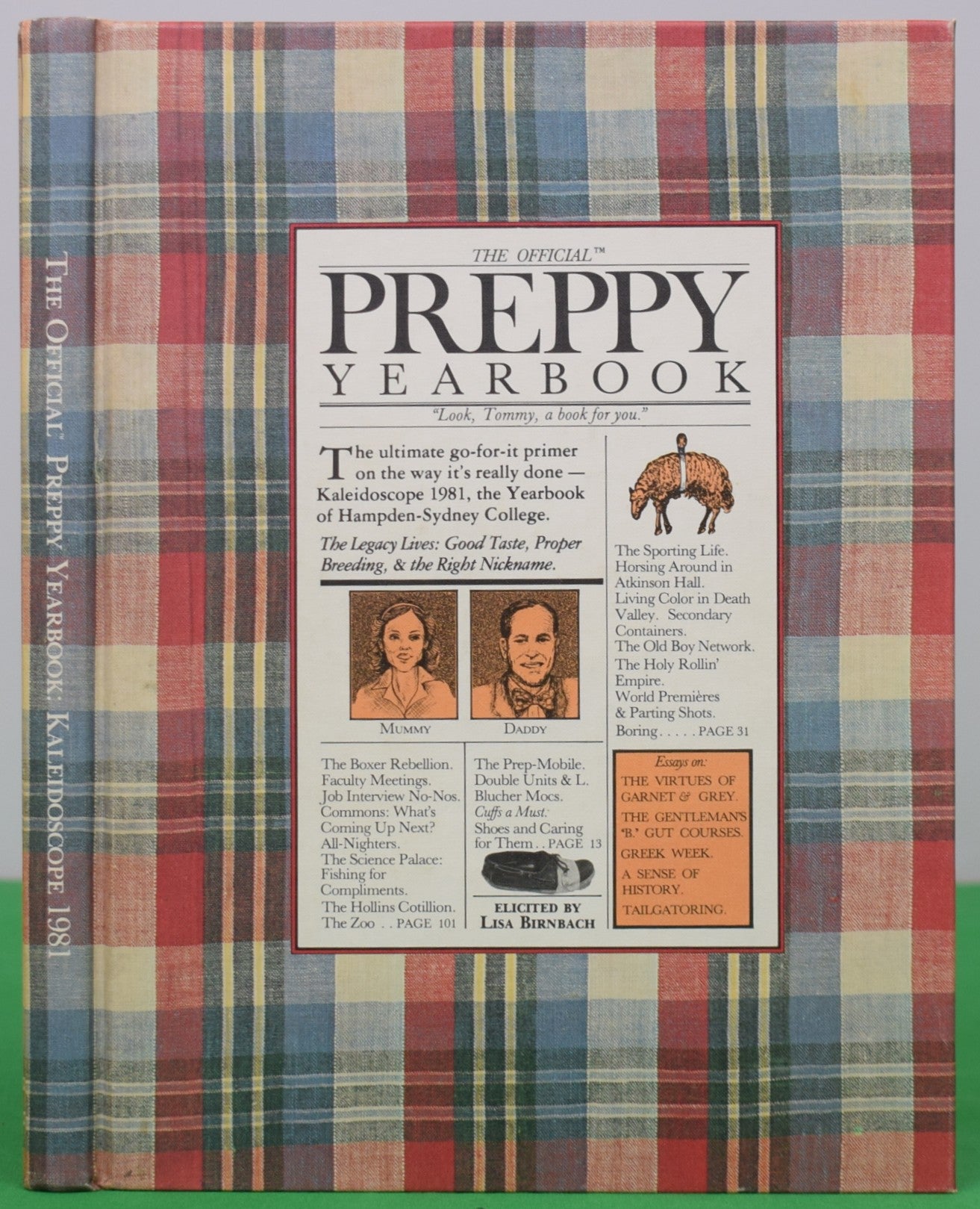 "The Official Preppy Yearbook Hampden-Sydney College Kaleidoscope" 1981 BIRNBACH, Lisa [edited by]