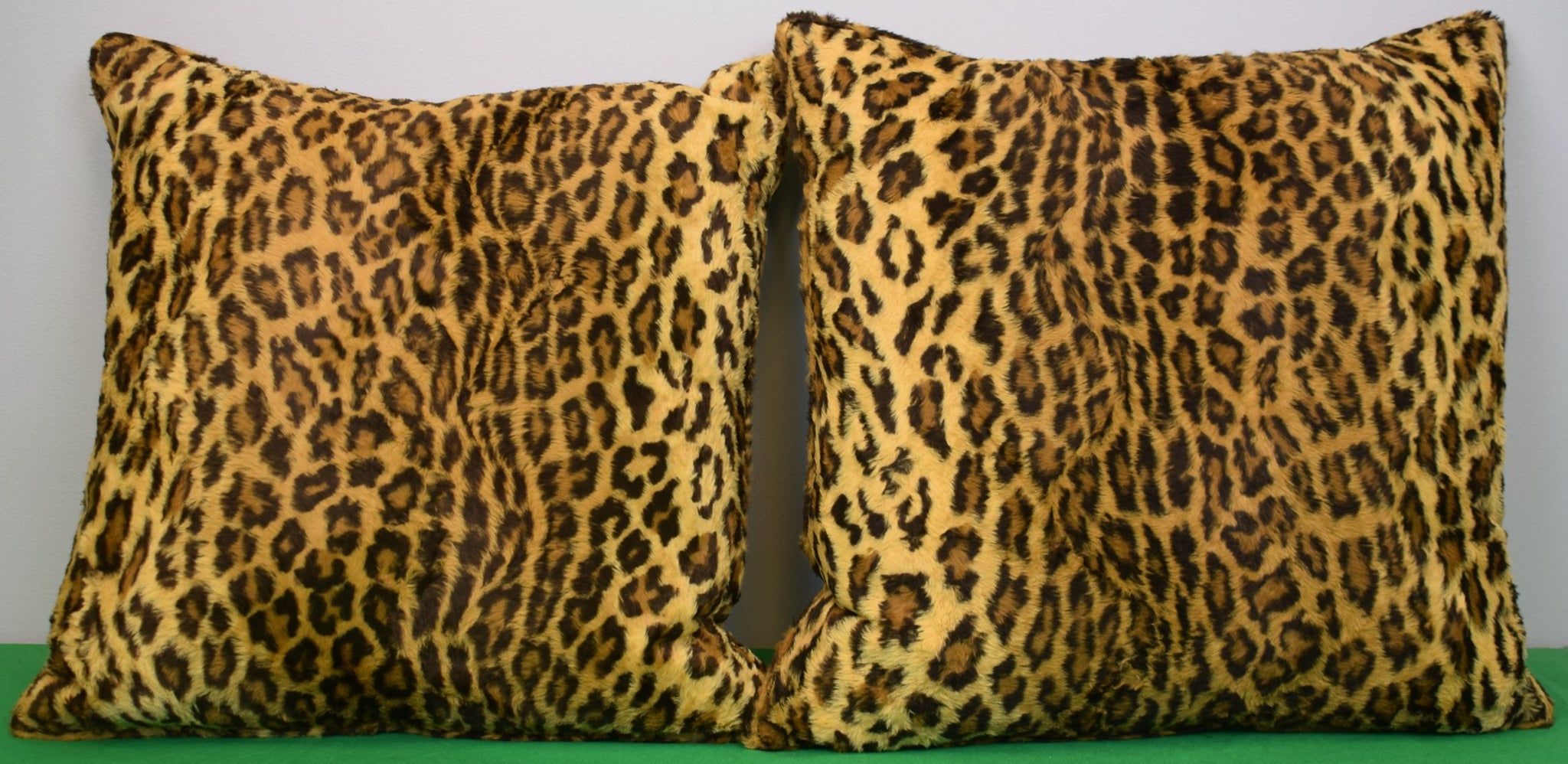 Pair x Leopard Print Fleece Pillows Provenance: The Susie Hilfiger Collection