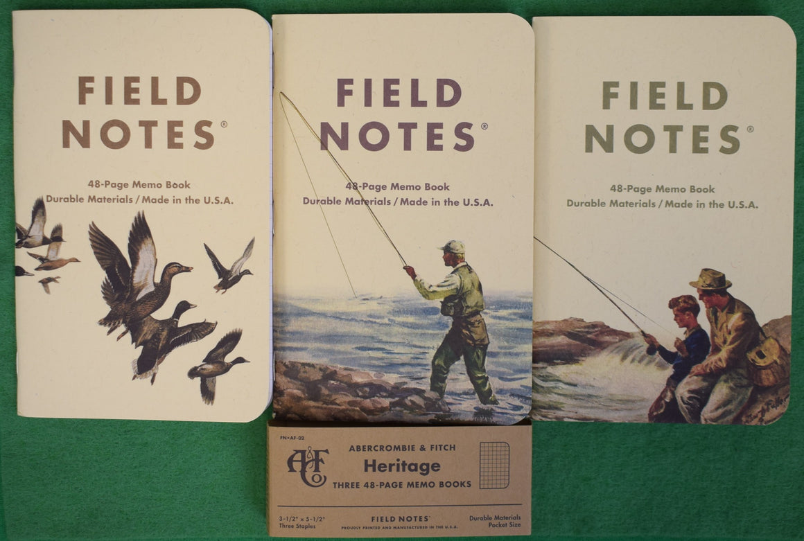 "Abercrombie & Fitch Field Notes Heritage Three-48-Page Memo Books" 2017 (New)