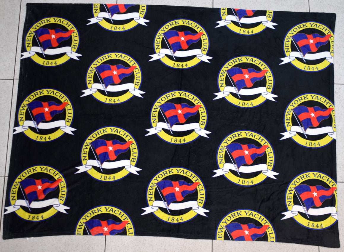 New York Yacht Club 1844 Velour/ Fleece Throw/ Blanket (NWOT)