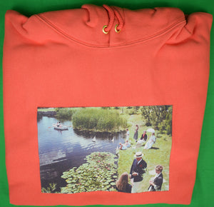 "Rowing Blazers x Slim Aarons Regatta Pond Coral Sweatshirt/ Hoodie" Sz XXL (New In Bag)