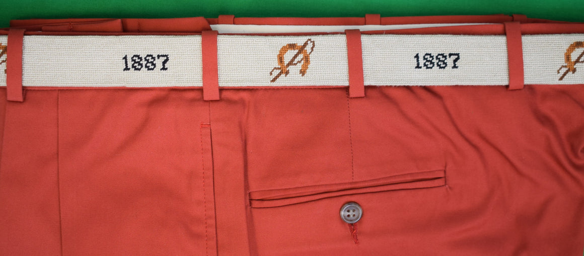 "Piedmont Driving Club x S&B Needlepoint Belt" Sz 36