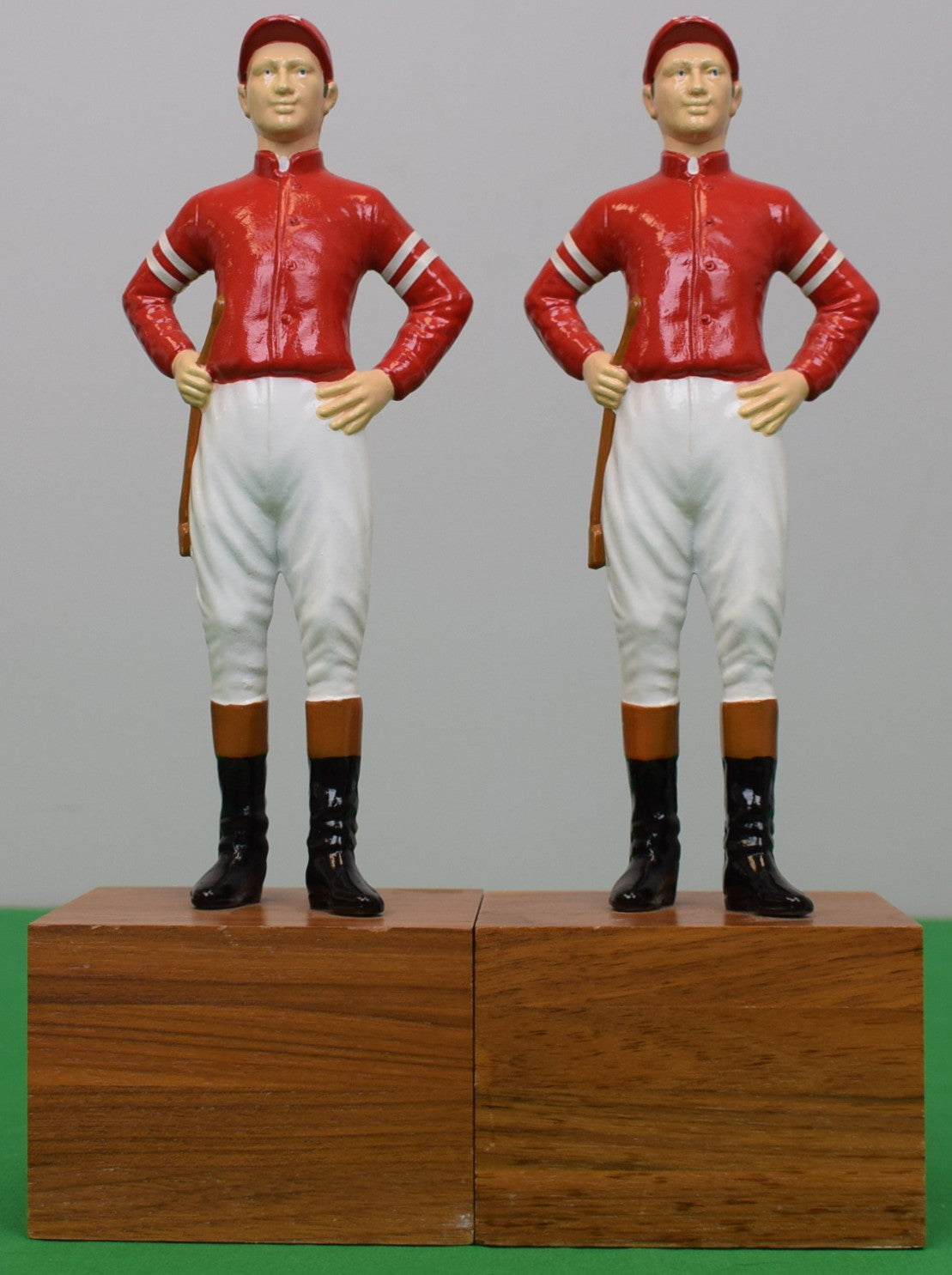 Pair x "21" Club Red Coat Jockey Bookends