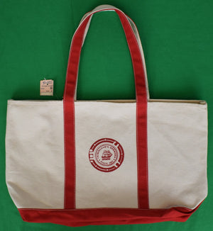 Trimingham's Bermuda Canvas Tote Bag w/ Red Trim (NWT) (SOLD)