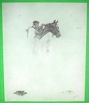 Paul Brown Polo Pencil On Acetate Drawing 13