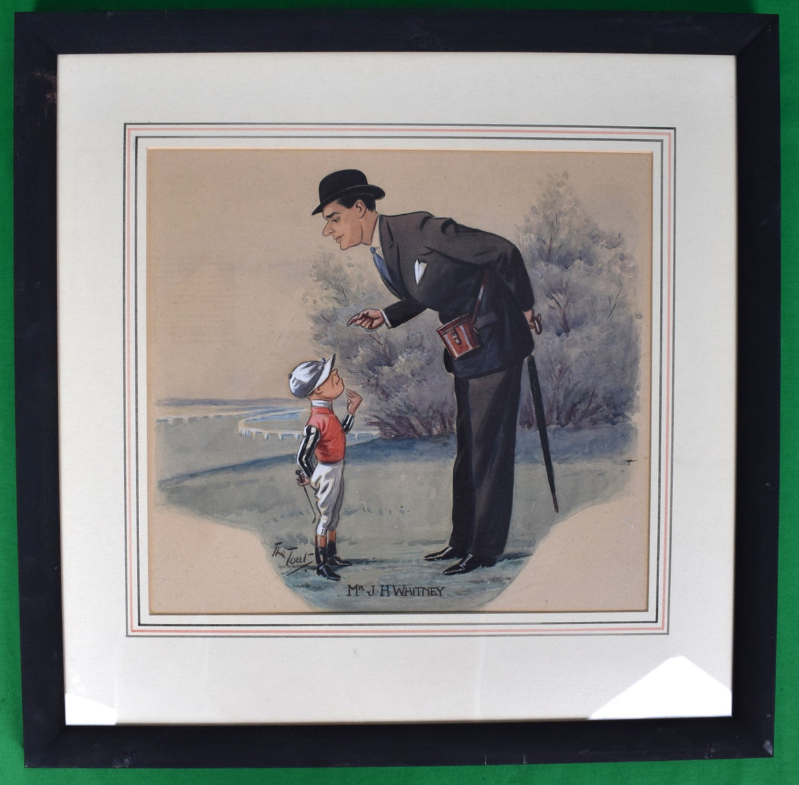Mr J.H. (Jock) Whitney Watercolour by Peter Ronald 'The Tout' Buchanan (British, 1881-1964)