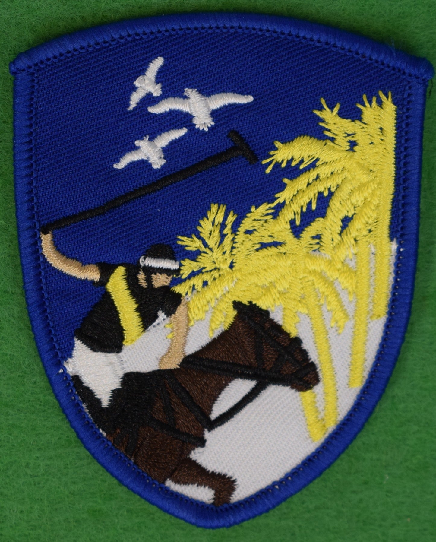 Polo Player Blazer Badge