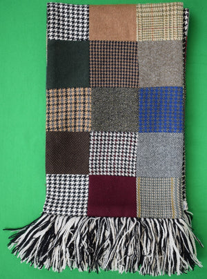 "The Andover Shop Patchwork Cashmere Reversible Scarf"