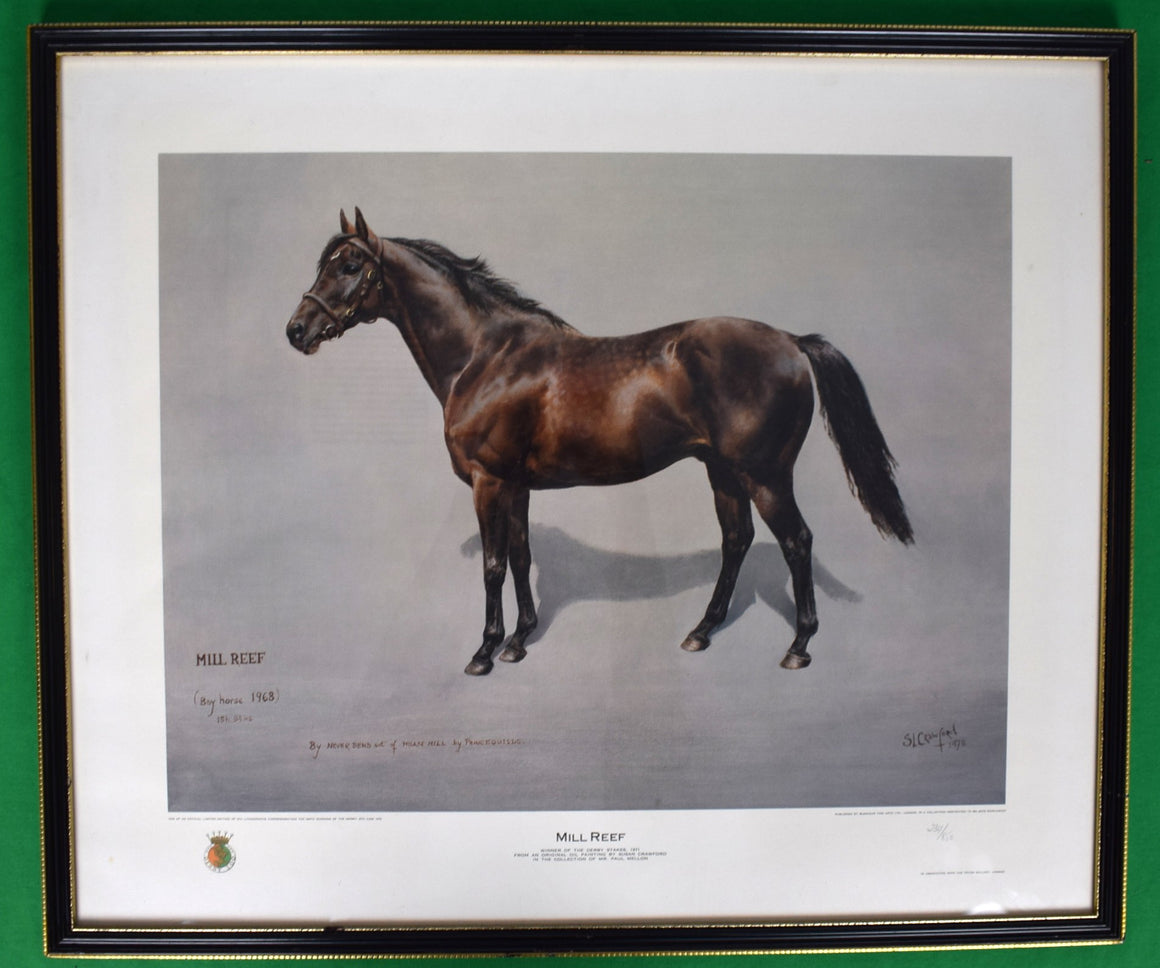 Mill Reef Winner of the Derby Stakes 1971 by Susan Crawford Provenance: The Susie Hilfiger Collection