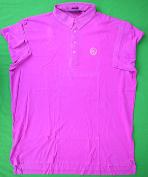 "Rolling Rock Club x Ralph Lauren Polo Golf Purple Shirt" Sz: XXL (SOLD)