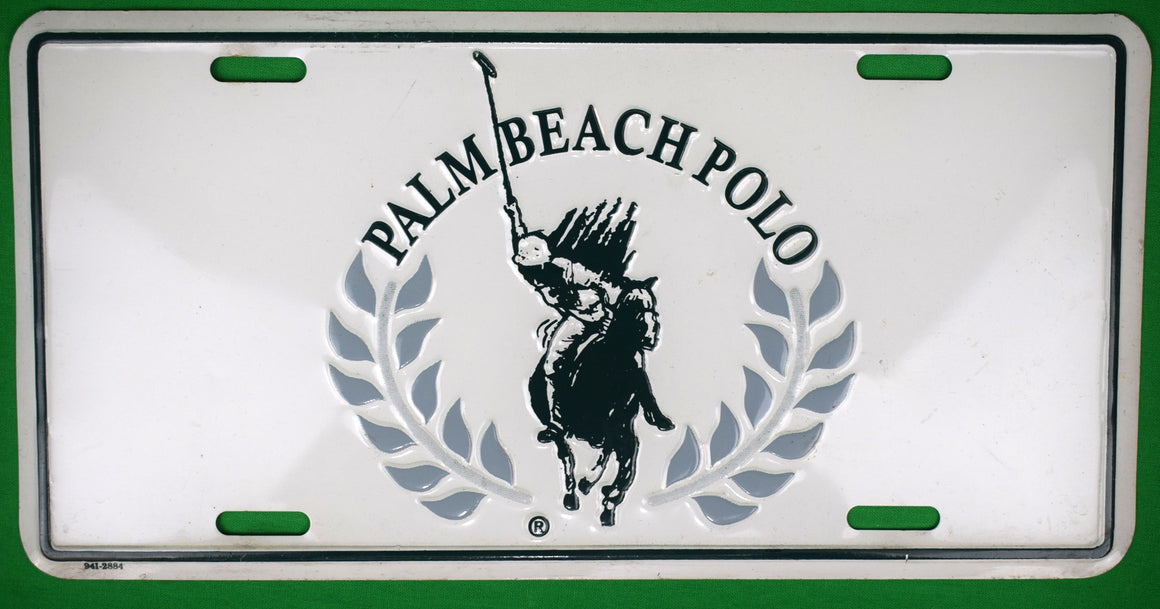 "Palm Beach Polo License Plate"