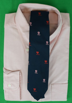 "Chipp Warm Heart/ Cold Feet Navy Poly Tie"