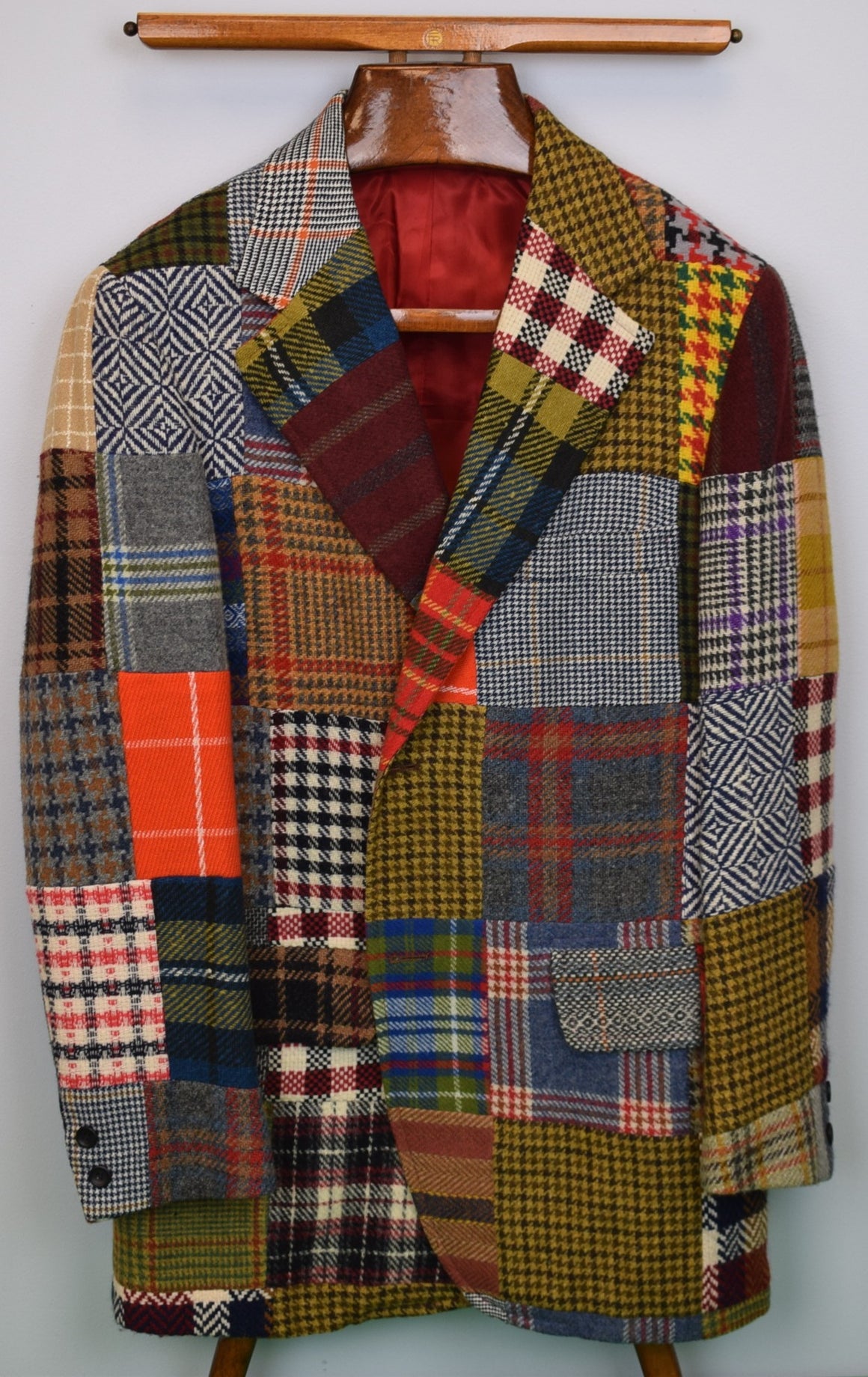 "Chipp Patch Tweed c1981 GTH Sport Coat" Sz 42R