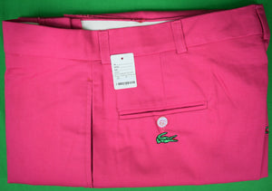 "O'Connell's Embroidered Twill Trousers - Green Alligators On Hot Pink" Sz 36 (New w/ Tag)