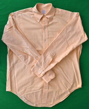 Brooks Brothers Peach OCBD c1980s Shirt Sz 16-5