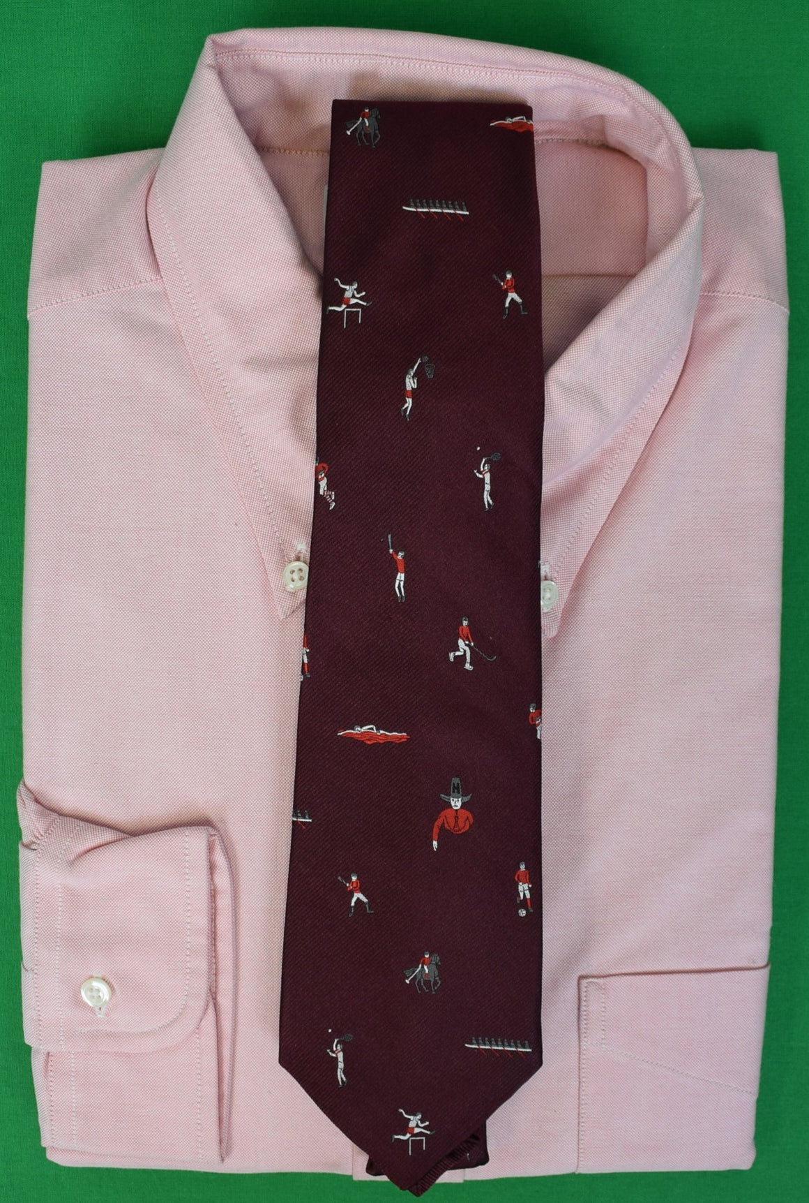 J. Press Made-in-England Crimson Harvard Sports Club Tie (NWT)