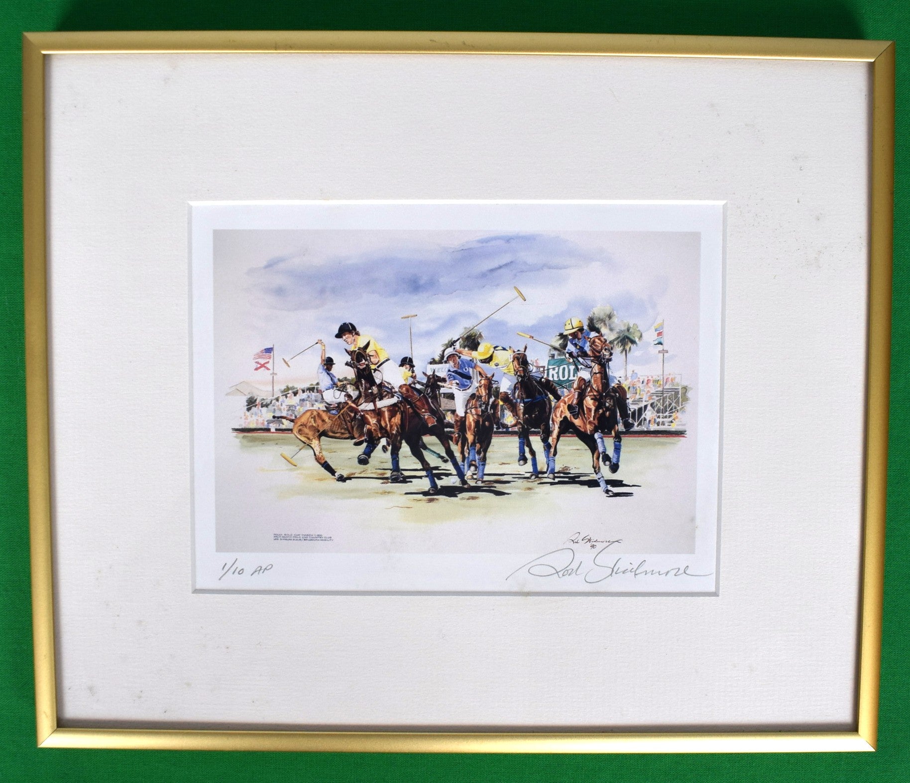 Rolex Gold Cup Palm Beach Polo 1990 Print  by Rod Skidmore
