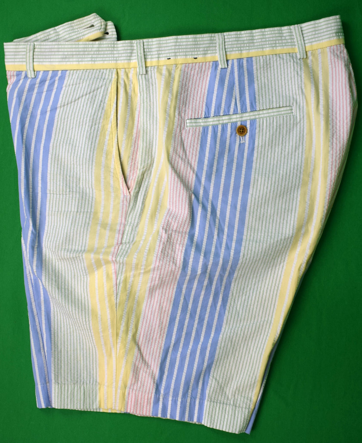 "Brooks Brothers Fun Stripe Seersucker Bermuda Shorts" Sz 42 (SOLD)