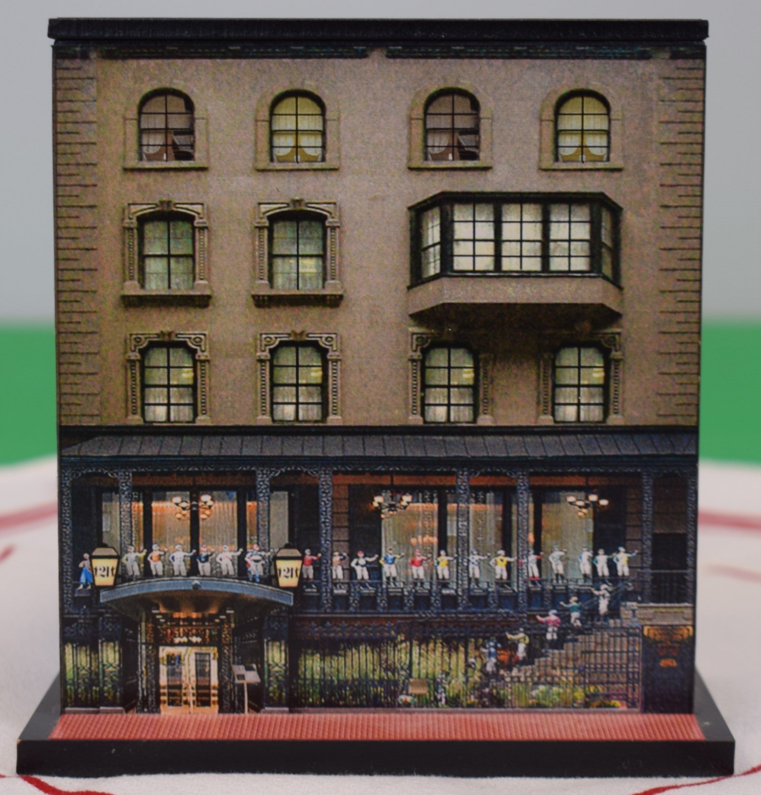 The "21" Club East 52nd Street Bldg Desktop Wood Box Model