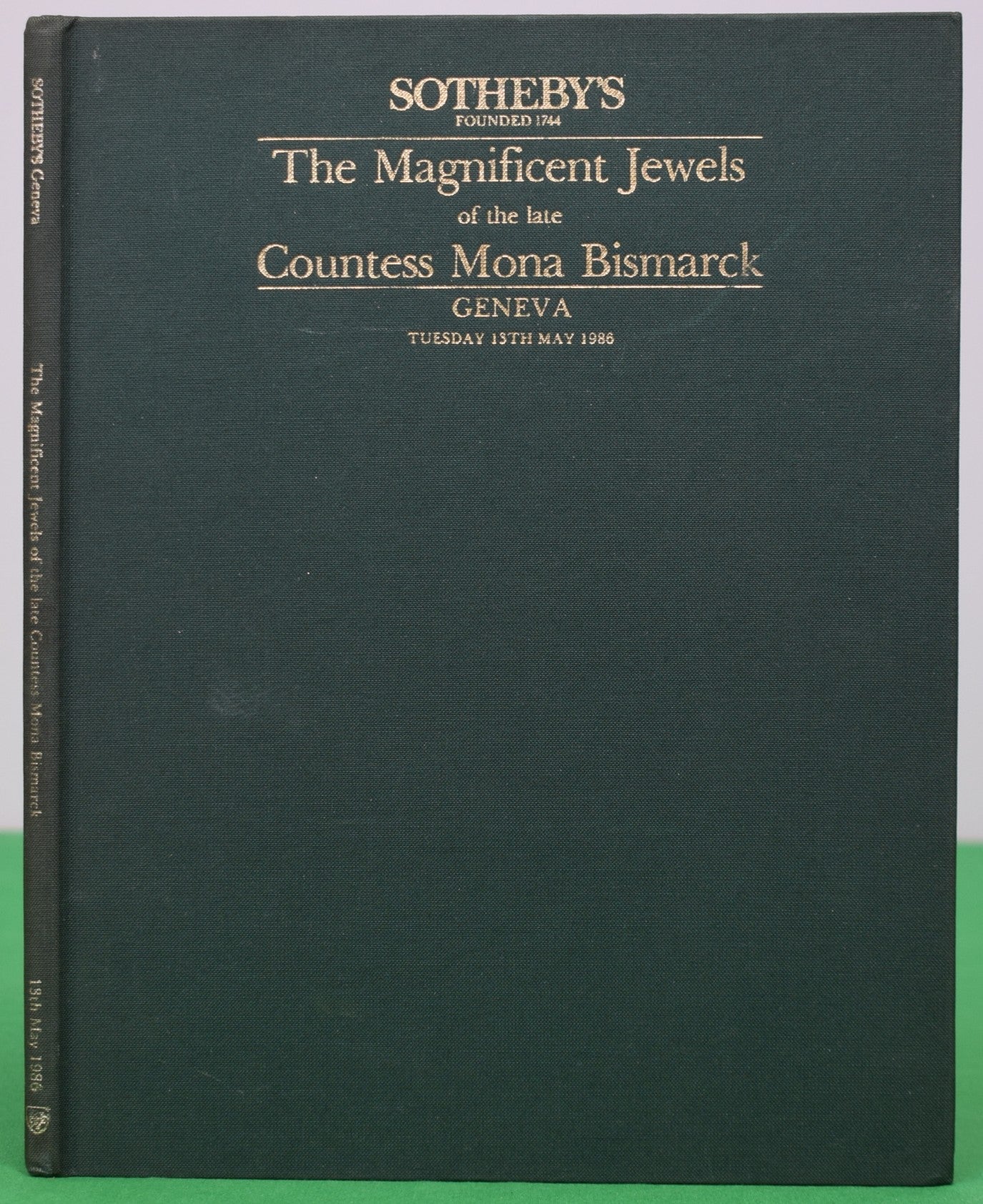 The Magnificent Jewels Of The Late Countess Mona Bismarck 1986 Sotheby's Geneva