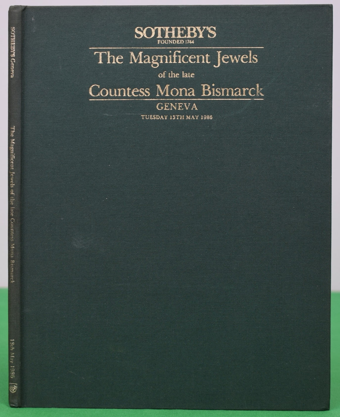The Magnificent Jewels Of The Late Countess Mona Bismarck 1986 Sotheby's Geneva