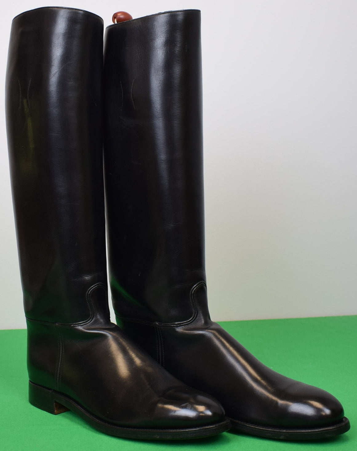 Abercrombie & Fitch Black Leather Riding Boots w/ Trees Sz 13A (LNWOT)