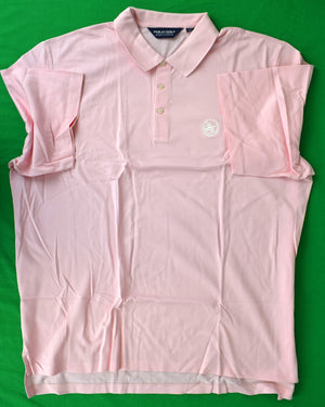 "Rolling Rock Club x Ralph Lauren Polo Golf Shell Pink Pique Shirt" Sz: XXL