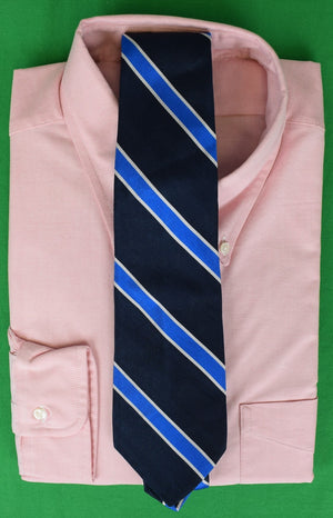 The Andover Shop x Phillips Academy Repp Stripe Navy Silk Club Tie