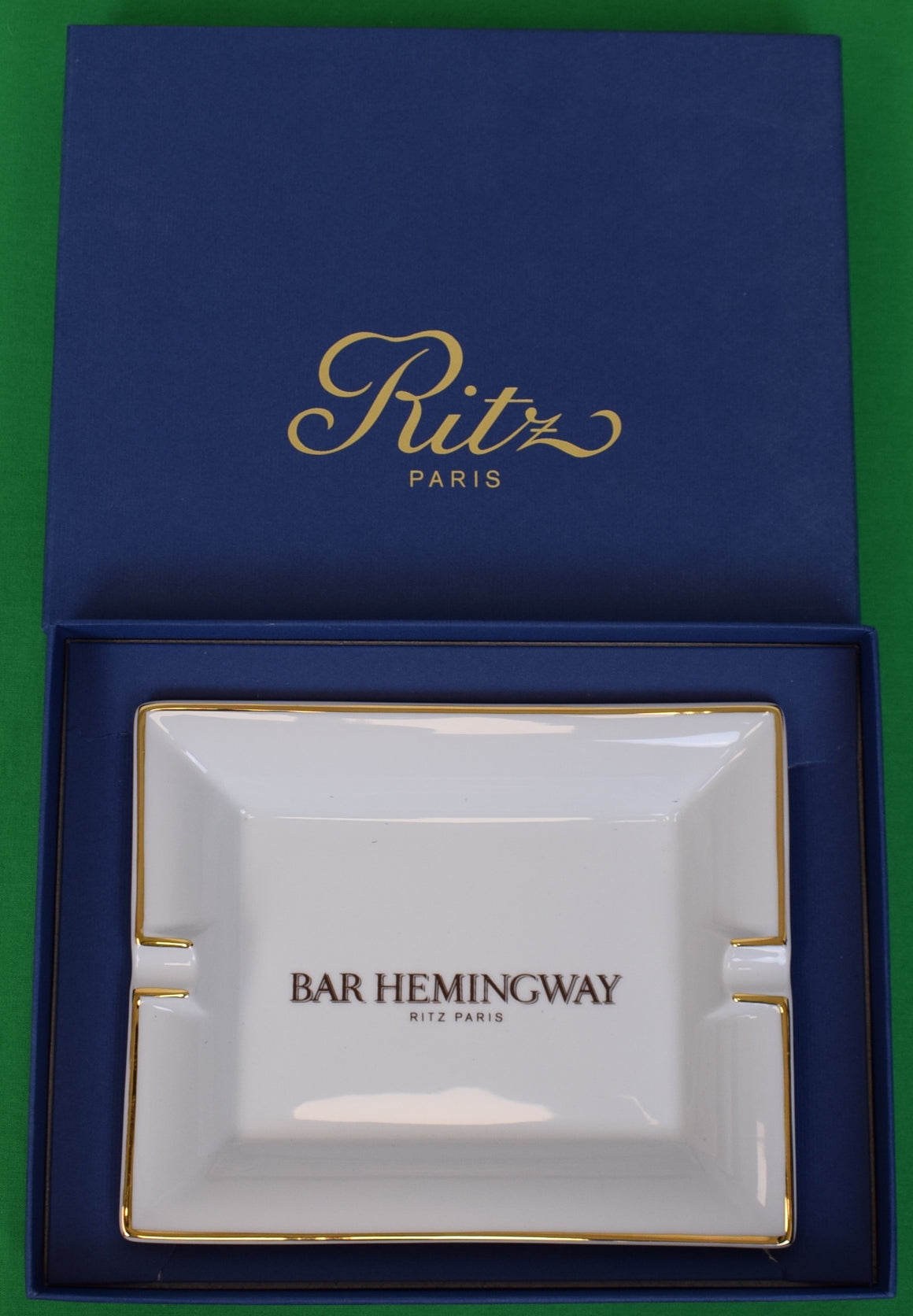 "Bar Hemingway Ritz Paris Porcelain Ashtray" (New w/ Box)