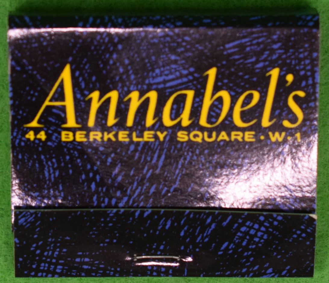 Annabel's 44 Berkeley Sq London Matchbook
