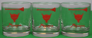 Set x 3 Myopia Hunt Club Old Fashioned Glasses