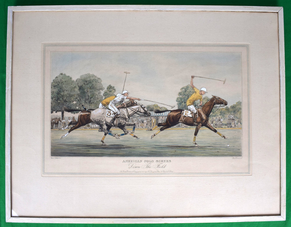 The Derrydale Press American Polo Scenes "Down The Field" 1930 By Paul Brown